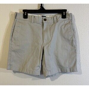 J.Crew Factory Men's Sz 31 Stone 7" Flex Chino Shorts L0923 Light Khaki